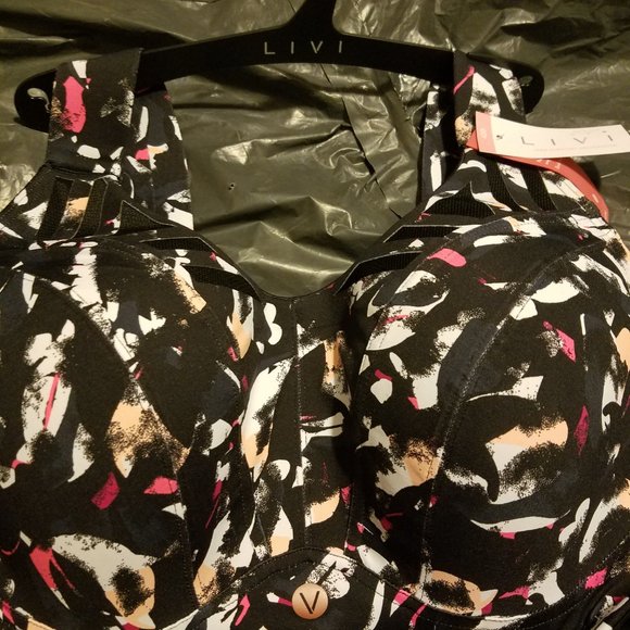 NEW LIVI Lane Bryant 42D High Impact SPORTS BRA Max Support Moisture Wic… - Picture 4 of 7